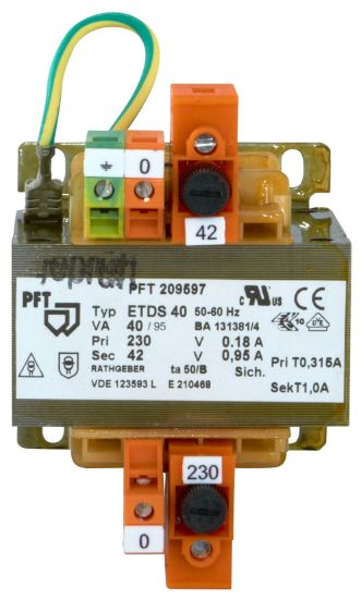 Afbeeldingen van Stuurtrafo 230 V, 42 V (40VA)